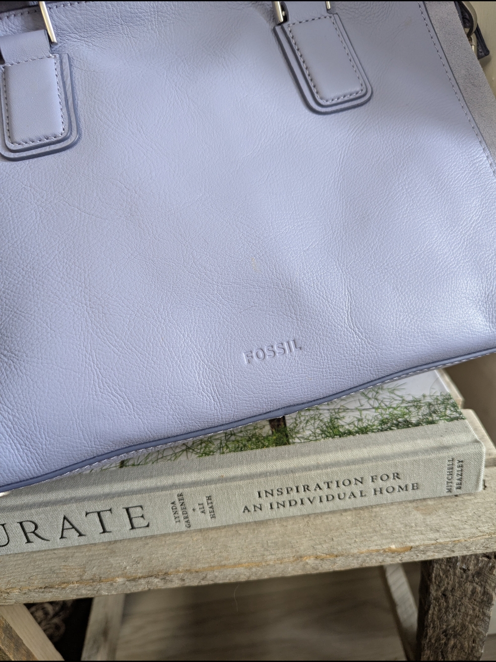 Fossil Leather Satchel with Removable Crossbody Strap - Picture 2 of 14